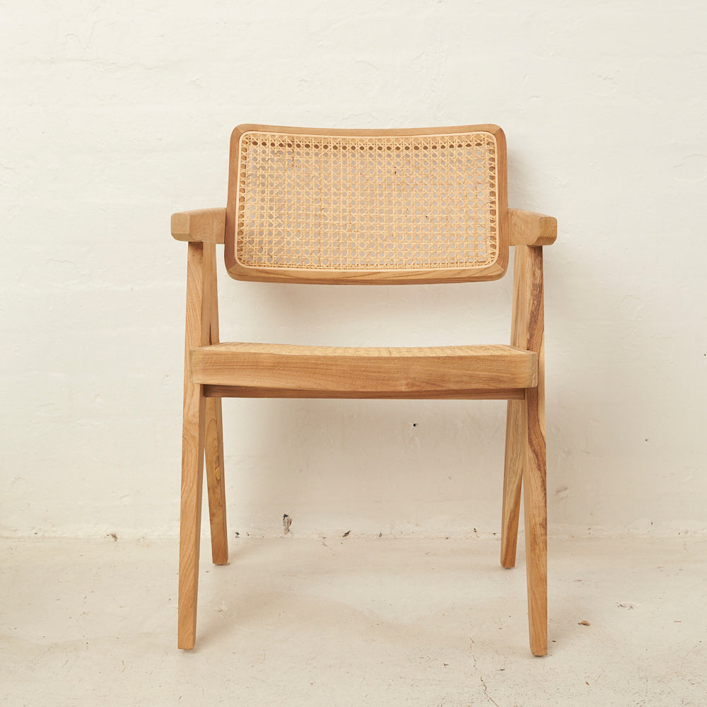 LEOS RATTAN SQUARED OFF CHAIR